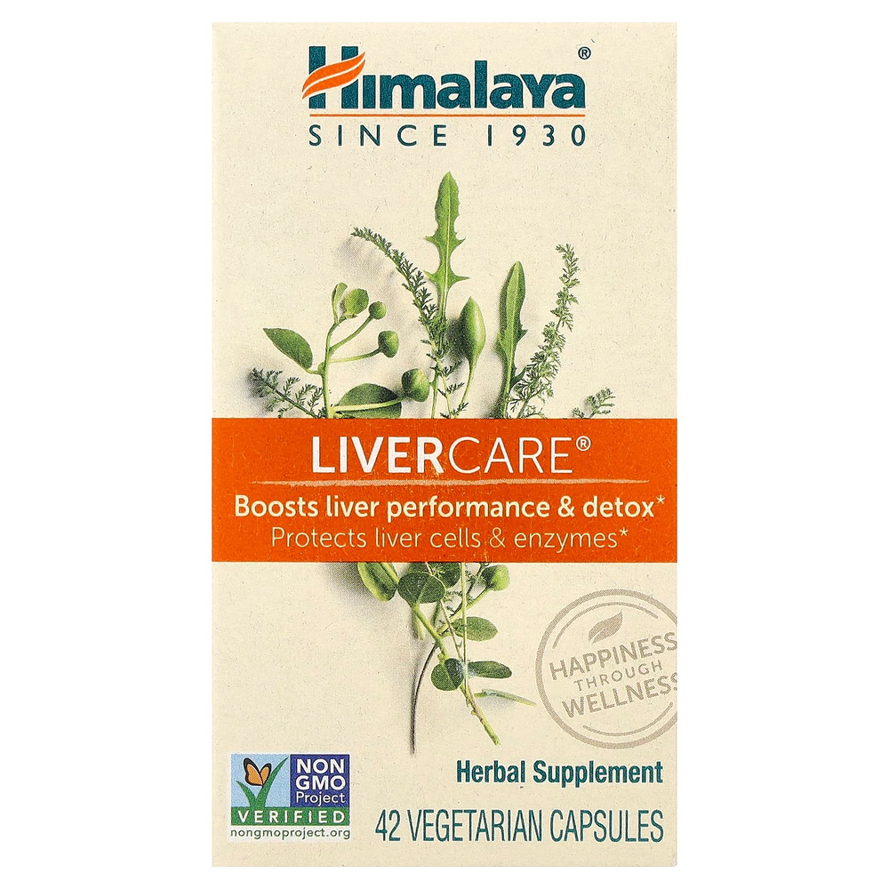 Himalaya, LiverCare, 42 вегетарианские капсулы