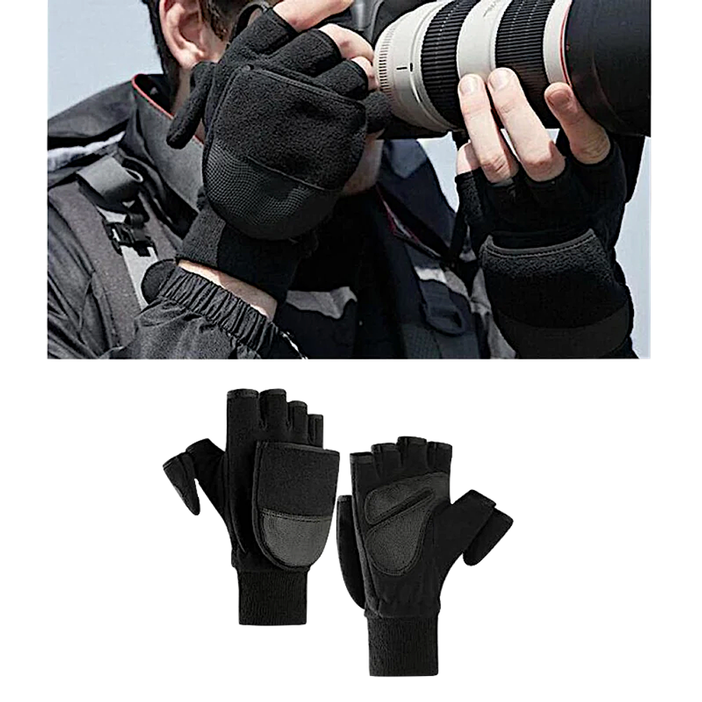 Перчатки-Варежки HitFish Glove HFFG-13 Чёрные -