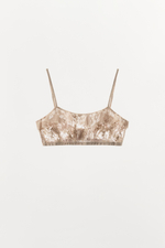 КРУЖЕВНОЙ БЮСТГАЛЬТЕР С ОБОРКАМИ — ZARA
