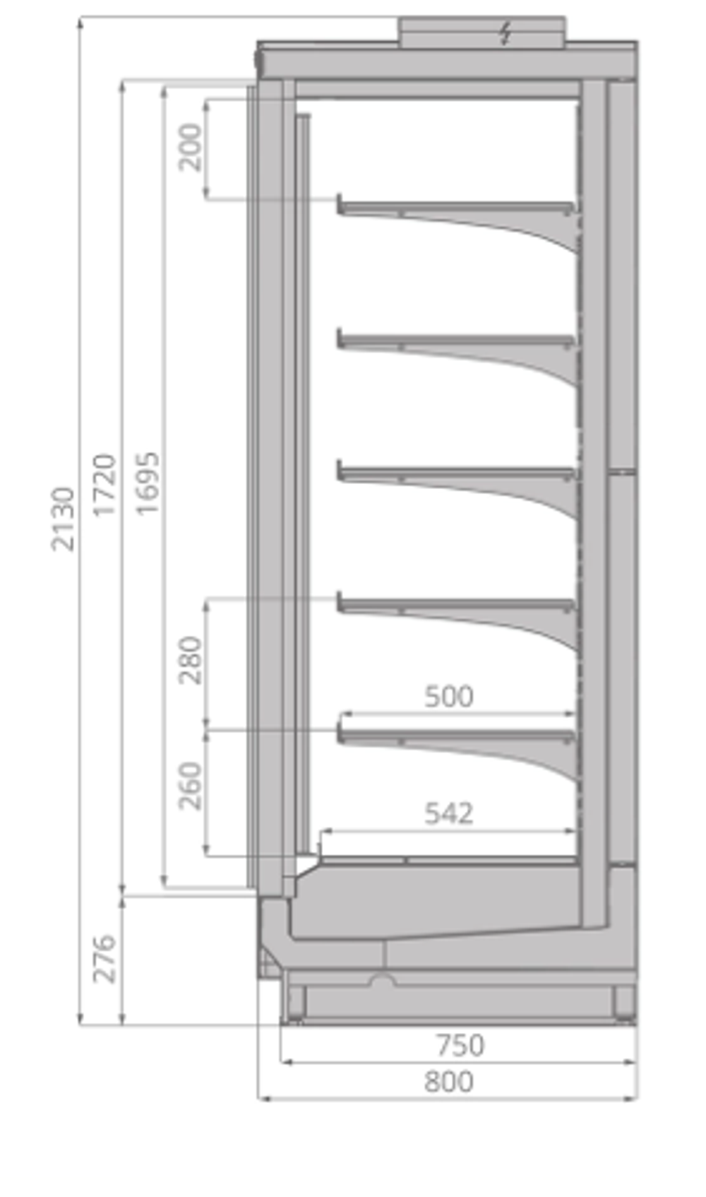 Шкаф морозильный BRANDFORD ODISSEY Slim 125