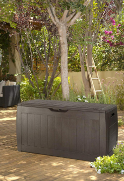 Пластиковый сундук Keter Hollywood 270 л brown