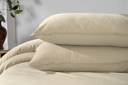 Постельное белье 1.5 спальное Arya home Natural Stone Washed экрю