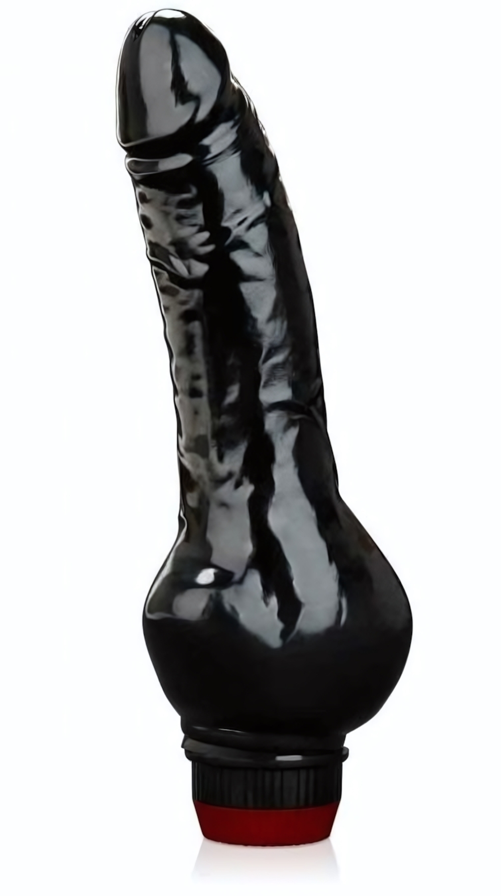 Черный анальный вибратор 5 Vibrating Anal Dildo (Цвет: черный)
