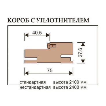 Коробка дверная телескопическая Uberture серия Байкал