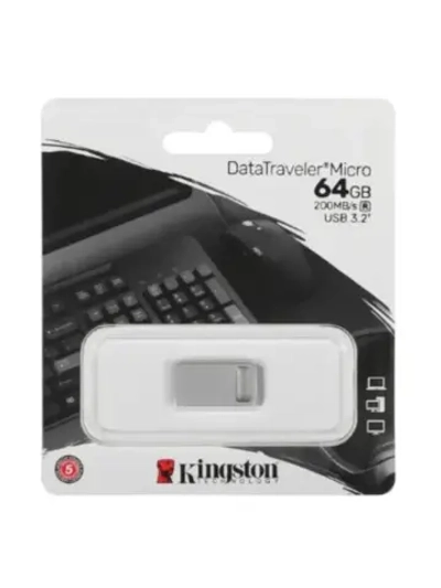 Память USB Flash 64 ГБ DataTraveler DTMC3G2/64GB SILVER
