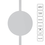 Магнитный трековый светильник Arte Lamp RAPID A6163PL-1WH, 1хLED