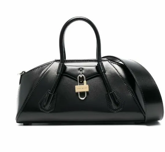 Кожаная сумка через плечо Givenchy Antigona Stretch Mini черный