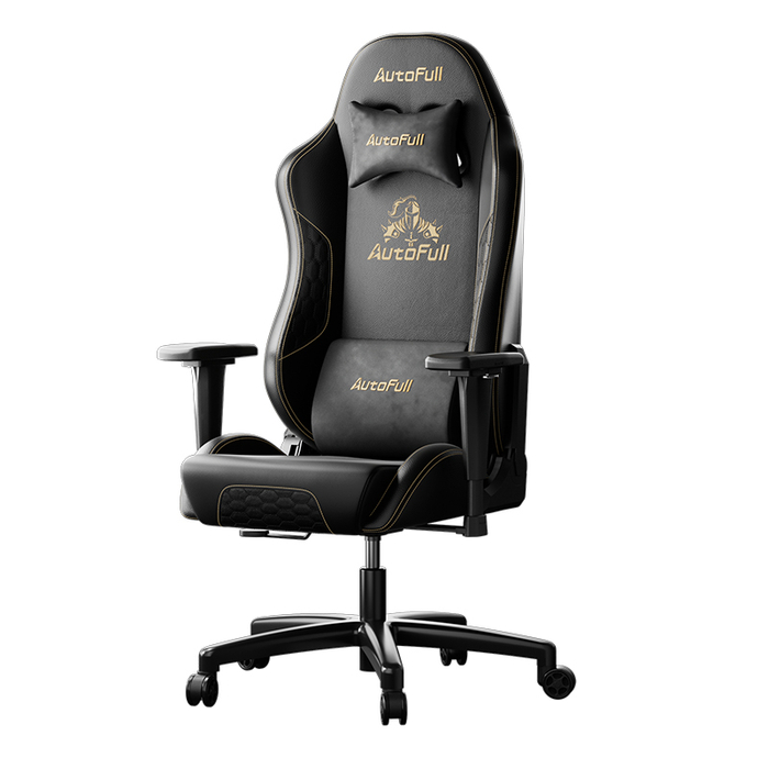 Премиум игровое кресло Autofull серия C3 PRO, AF903BS, с поддержкой для ног, черный (AF903BS)