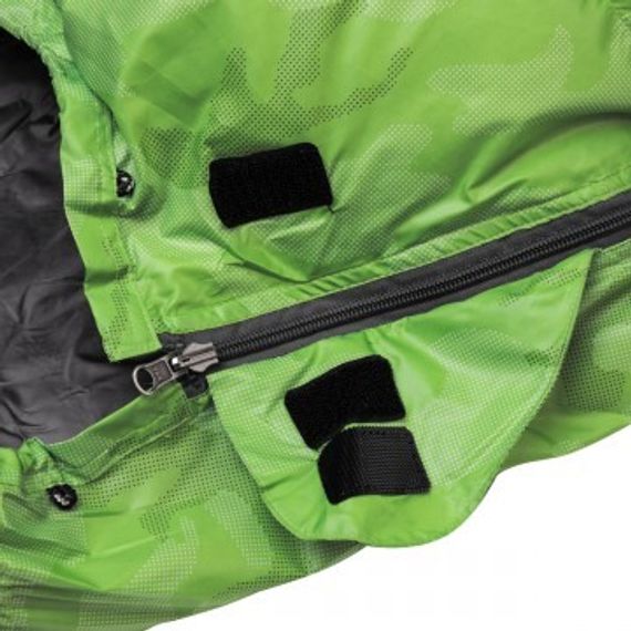 Спальный мешок пуховый PREMIER 210х80см (t-20C) зеленый (PR-SB-210x80-G)