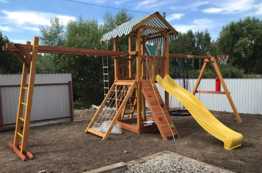 Детская деревянная площадка Савушка - 4