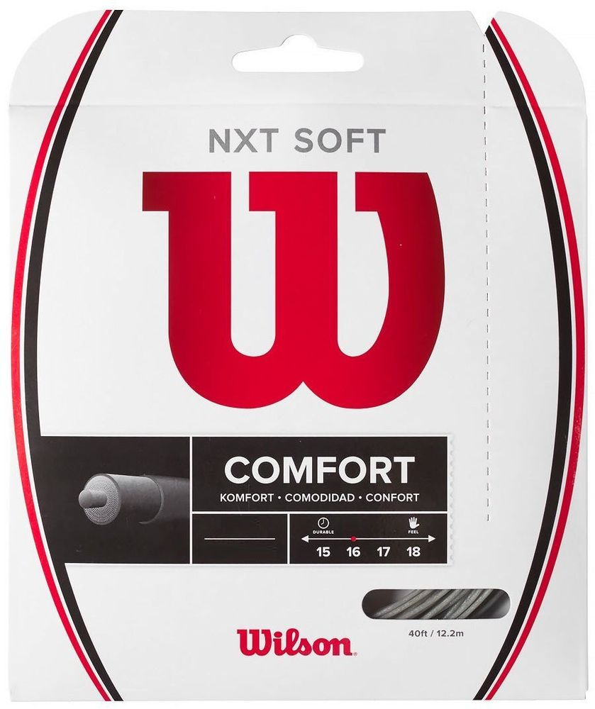 Теннисные струны Wilson NXT Soft (12 m) - Серебро