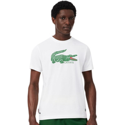 Мужская теннисная футболка Lacoste Roland-Garros Edition - white