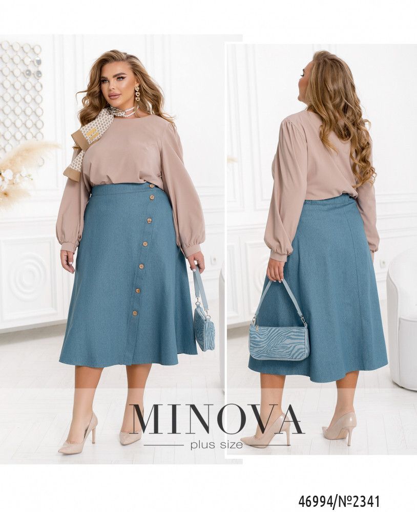 Юбка 2341-голубой Minova Юбка 2341-голубой Minova