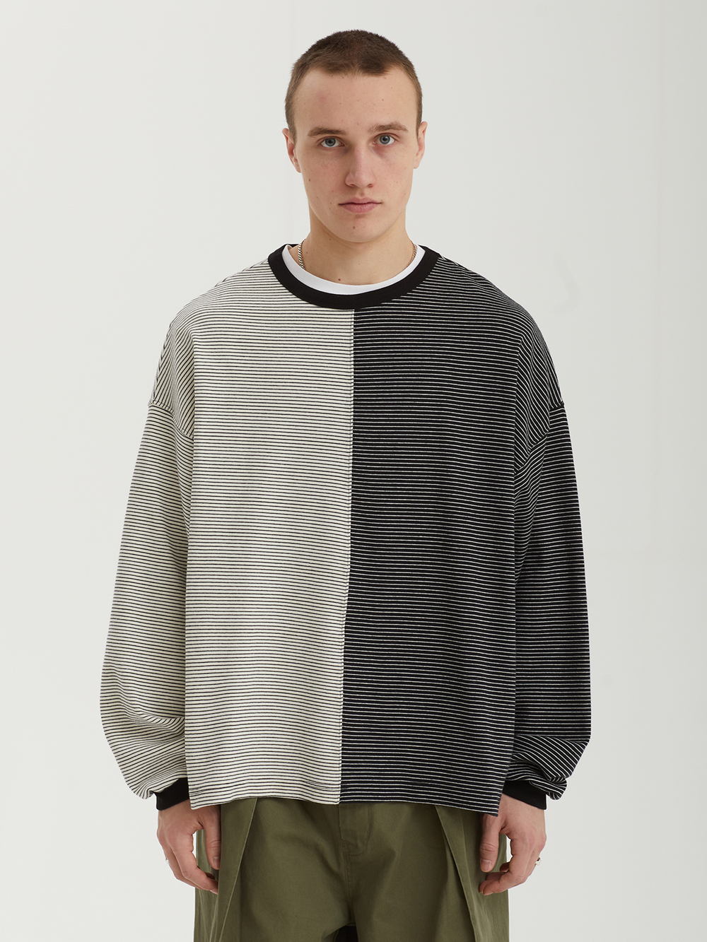 Мужской Лонгслив Mixed Stripe