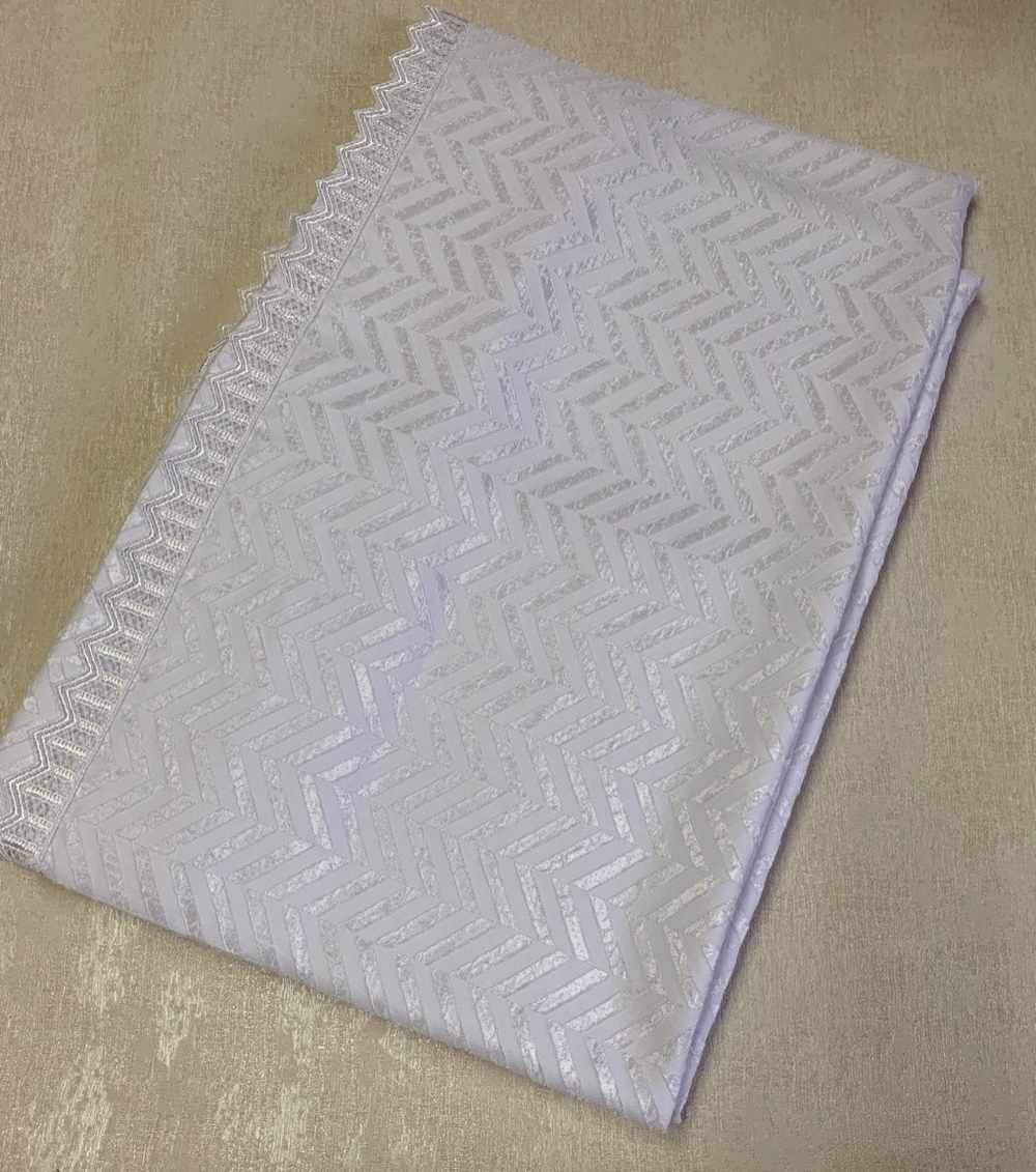Скатерть 170х270 и 12 салфеток Gamba 1352 Bianco белая
