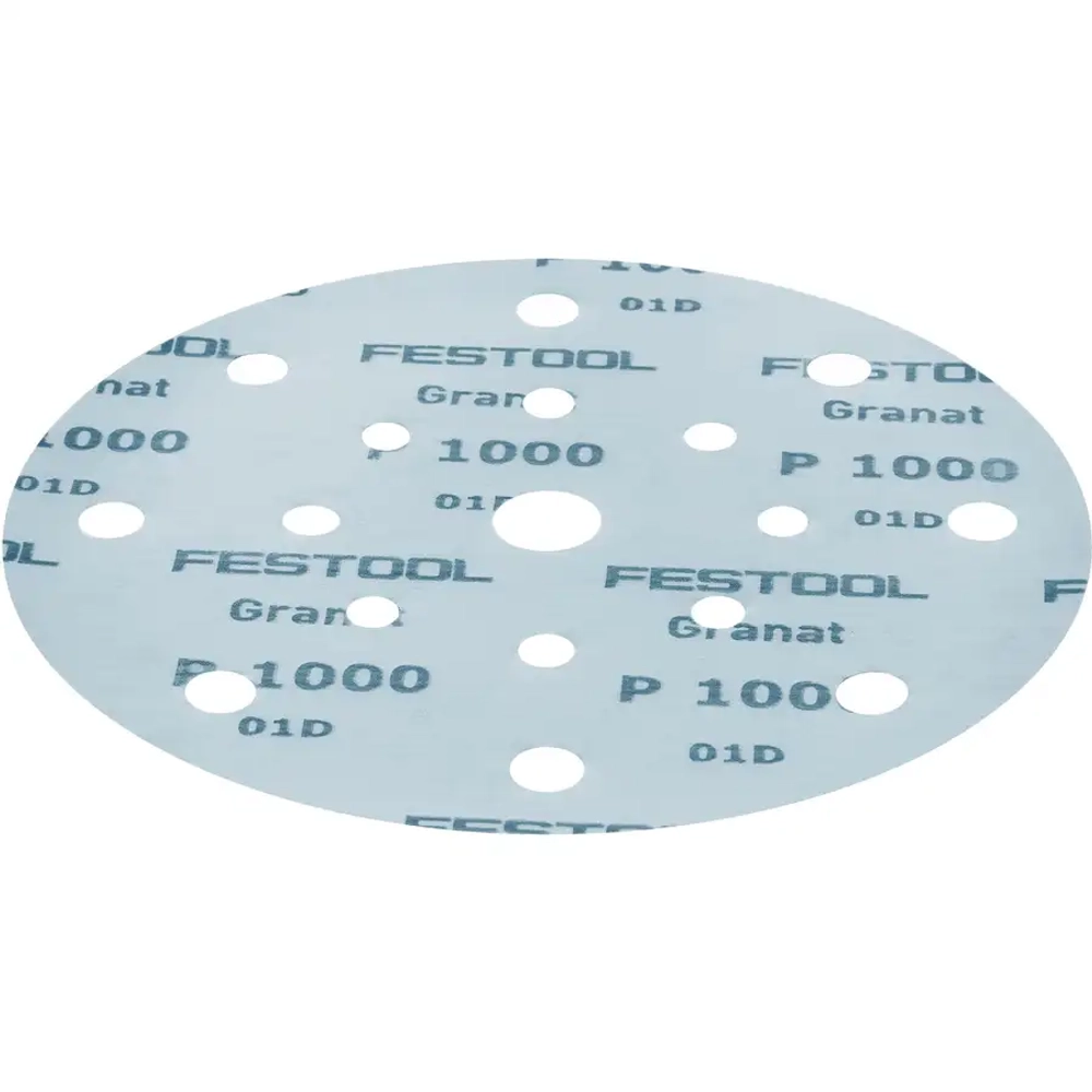 Шлифовальная бумага Granat P 1000, 50 шт. STF D150/16 FESTOOL 496990
