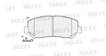 MILES - E100447-MLS - Brake Pad Set, disc brake