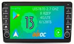 Магнитола для Volkswagen Touareg 2002-2010 (рамка-накладка) - Airoc AB-3703B (кнопки и крутилки), Android 13, Быстрая, SIM-слот, CarPlay