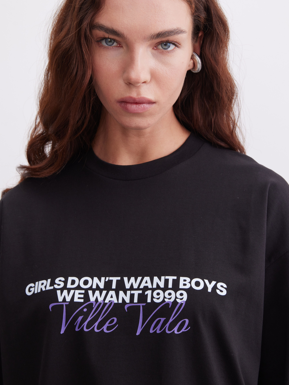 Лонгслив We want VV, черный