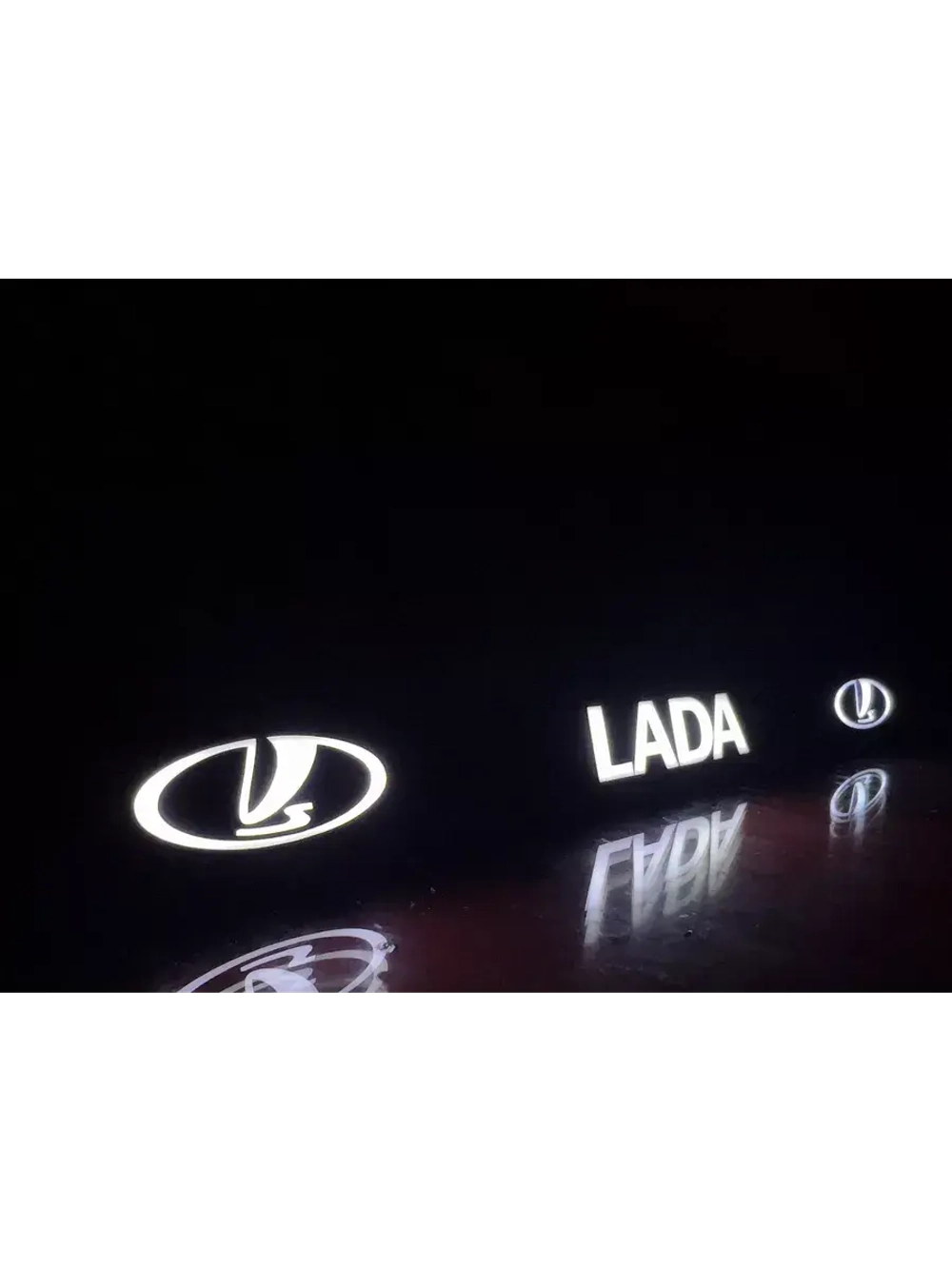Рамка для номера с подсветкой. LADA.