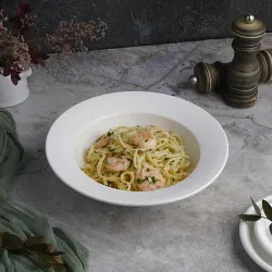 Тарелка глубокая 500 мл d 21 см h6,5 см белая фарфор P.L. Proff Cuisine [4]