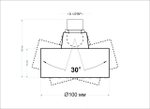 Водосберегающая лейка подвесная 100 мм Sawy PDS-029 Air