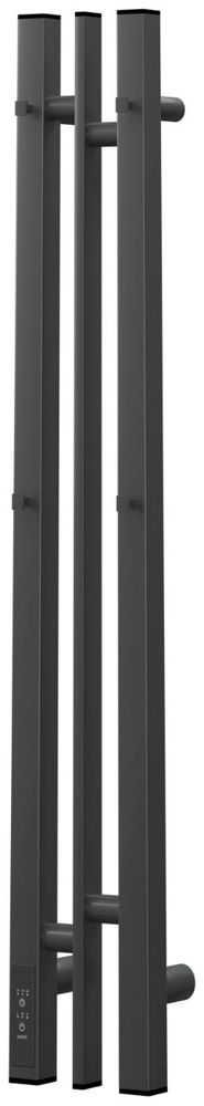 Полотенцесушитель электрический Point Фрея PN20718GB П2 100x800 диммер слева, графит блеск