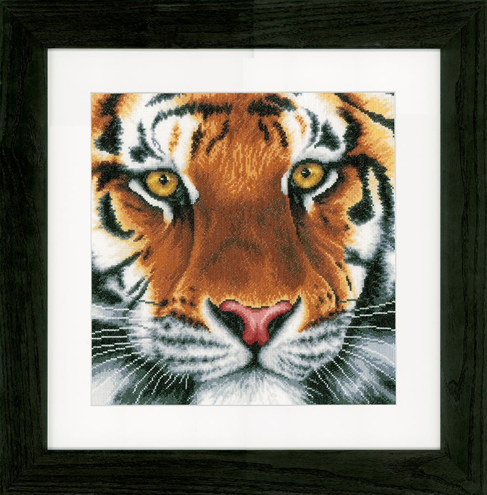 Набор для вышивания нитками Lanarte, Tiger, 35х34 см