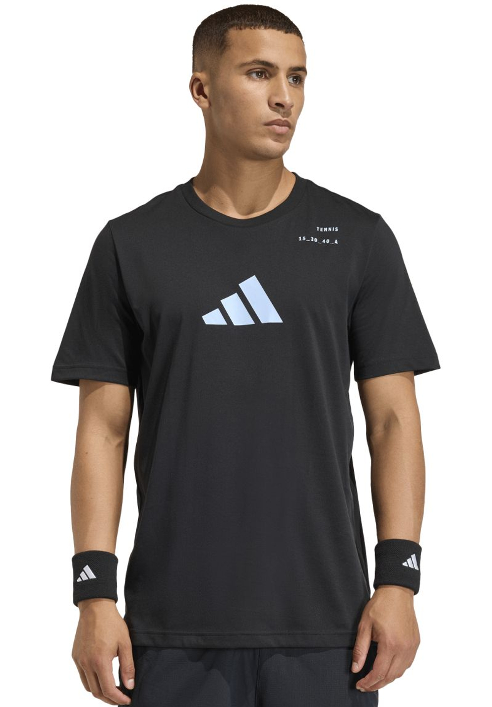 Мужская теннисная футболка Adidas Category Graphic - black