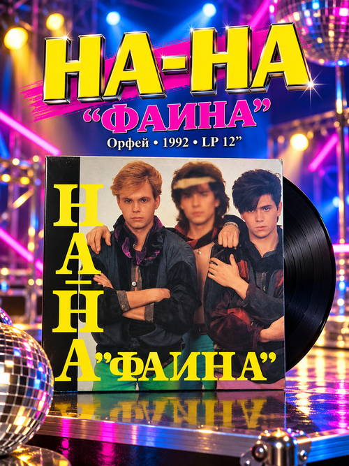 LP На-На – Фаина. Виниловая пластинка 12 дюймов. Орфей 1992 год.