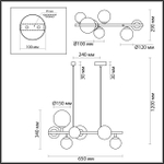 4818/7 ODL Люстра G9 7*40Вт 220В IP20 MODERN