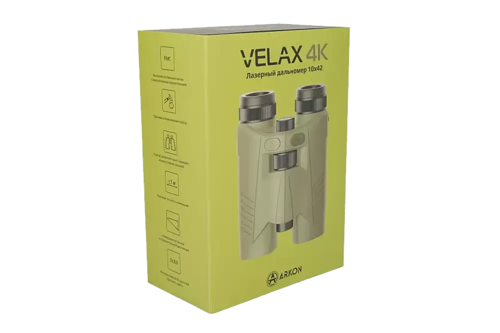 Лазерный дальномер ARKON Velax 4K 10x42