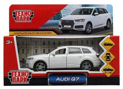 Модель ин. мет. "Audi Q7" 12см. белый, коробка Q7-12-WH (Технопарк)