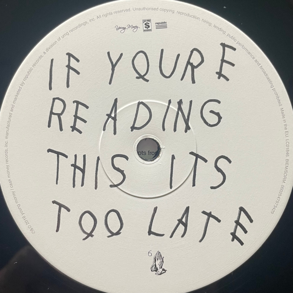Drake ‎– If You're Reading This It's Too Late 2LP (Европа 2016г.)