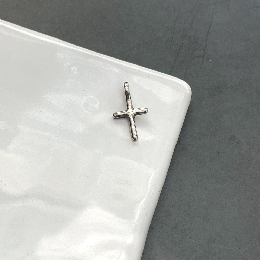 подвес крест малый/cross tiny (на серьгу)
