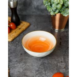 Салатник 510 мл d 15 см h6 см оранжевый фарфор "The Sun Eco" P.L. Proff Cuisine [6]