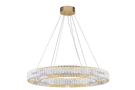 Люстра подвесная NewRgy E26-ф800*H80(1200) H GOLD, 2×174 Вт, золотая