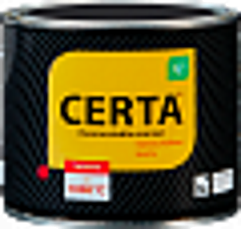 Термостойкая краска по металлу CERTA серебристо - серая, 0,4 кг.