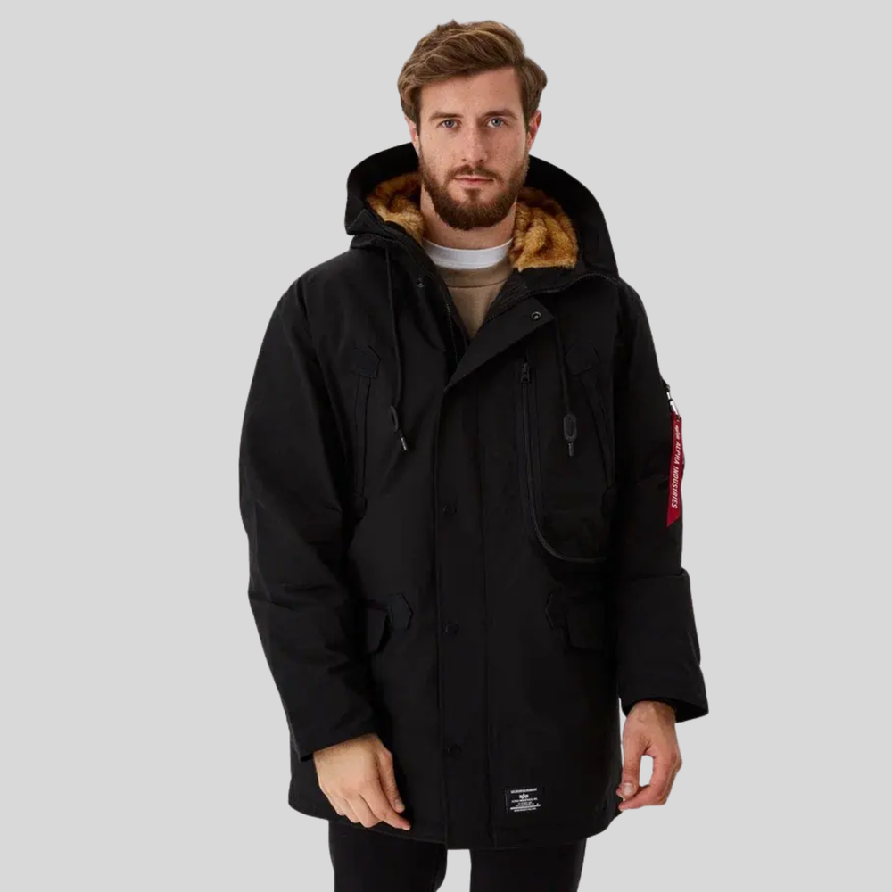Парка Alpha Industries N-3B Alpine Parka Gen ll Black (Черная)