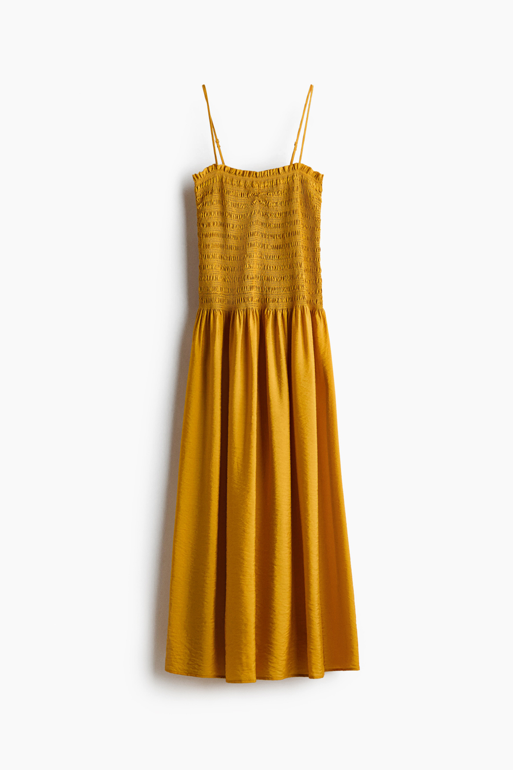 Платье на бретелях со сборками на корсаже - H&M