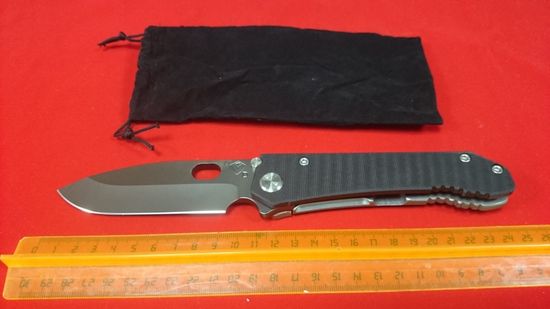 Складной нож Medford 187F MF/187DP Grey PVD-G10Bk/Tb c клинком из стали D2, рукоять G10