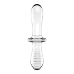 Satisfyer Double Crystal Стеклянный фаллос двусторонний