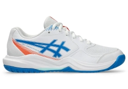 Детские теннисные кроссовки Asics Gel-Dedicate 9 GS - white/directoire blue