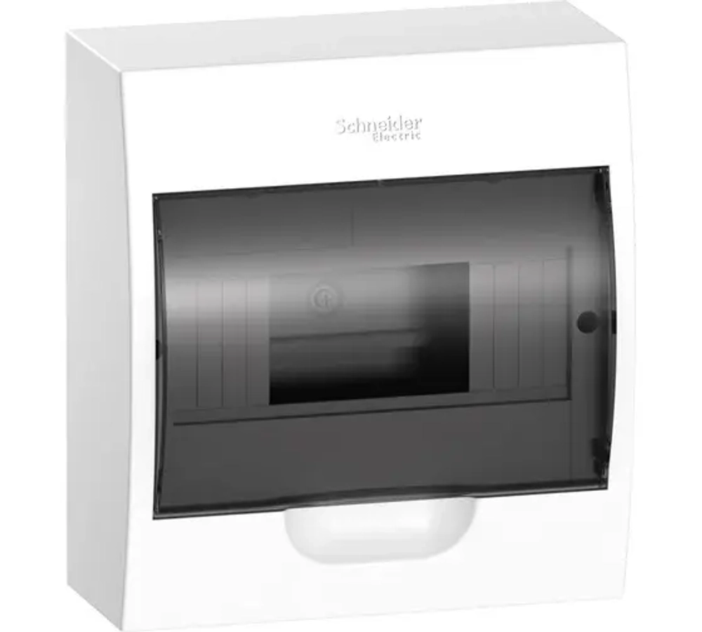 Эл Бокс Schneider Electric Easy9 Box встраив. с прозрач. дв. 1ряд/8мод,IP40,IK07,63А,2 клеммы