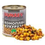 Добавка для прикормки металлобанка 320мл "Дунаев Конопля Кукуруза"