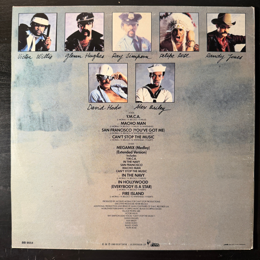 Village People ‎– Greatest Hits - Remix (Швеция 1989г.)