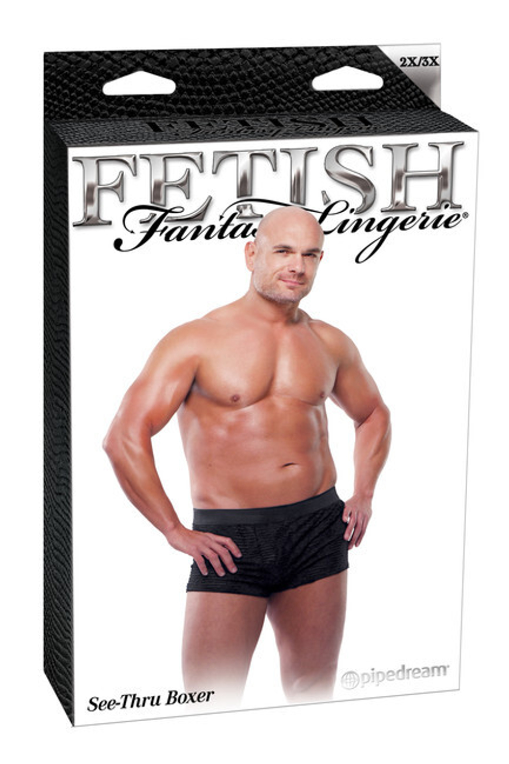 Ажурные боксеры See-Thru Boxer черные, 2XL/3XL (Цвет: черный)