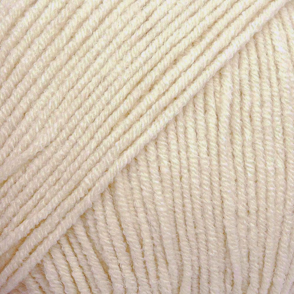 Пряжа Alize (Ализе) Cotton Gold Hobby New / уп.10 мот. по 50 г, 165 м, 01 молочный