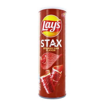 Чипсы Lay's Stax Spanish ham со вкусом испанского хамона, 90гр (Китай)