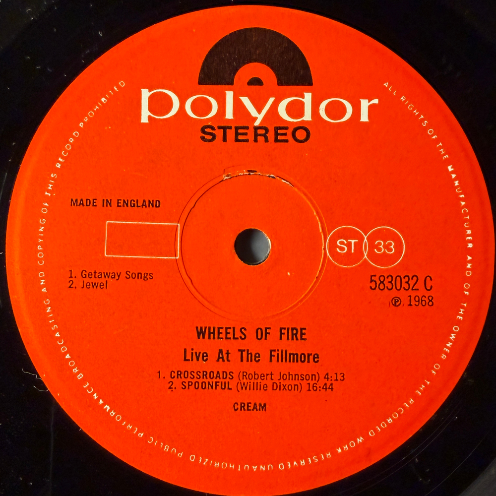Cream – Wheels Of Fire 2LP (Англия 1968г.)